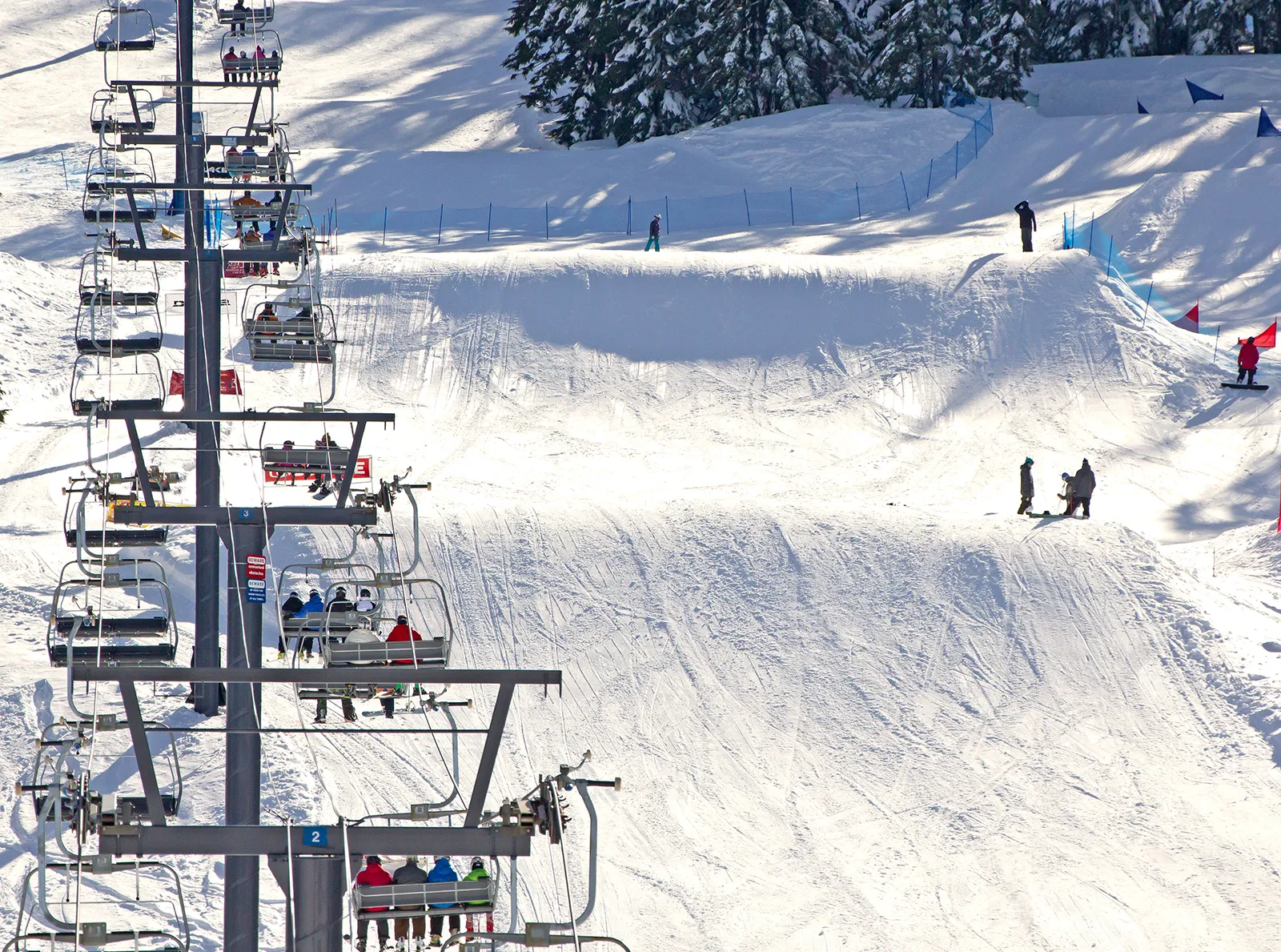 Ski lifts at Folgaria
