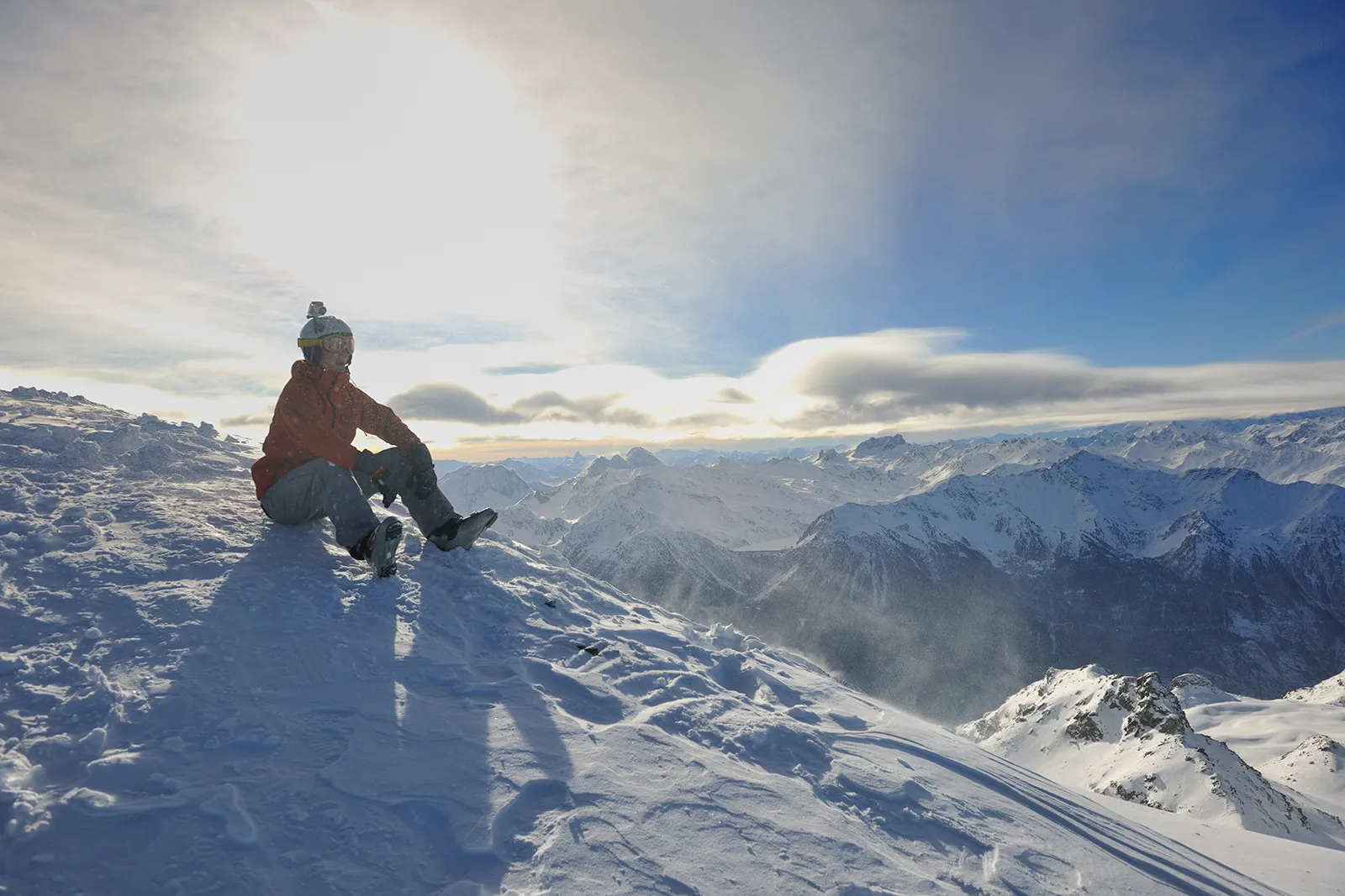 Skiing in Valloire, French Alps